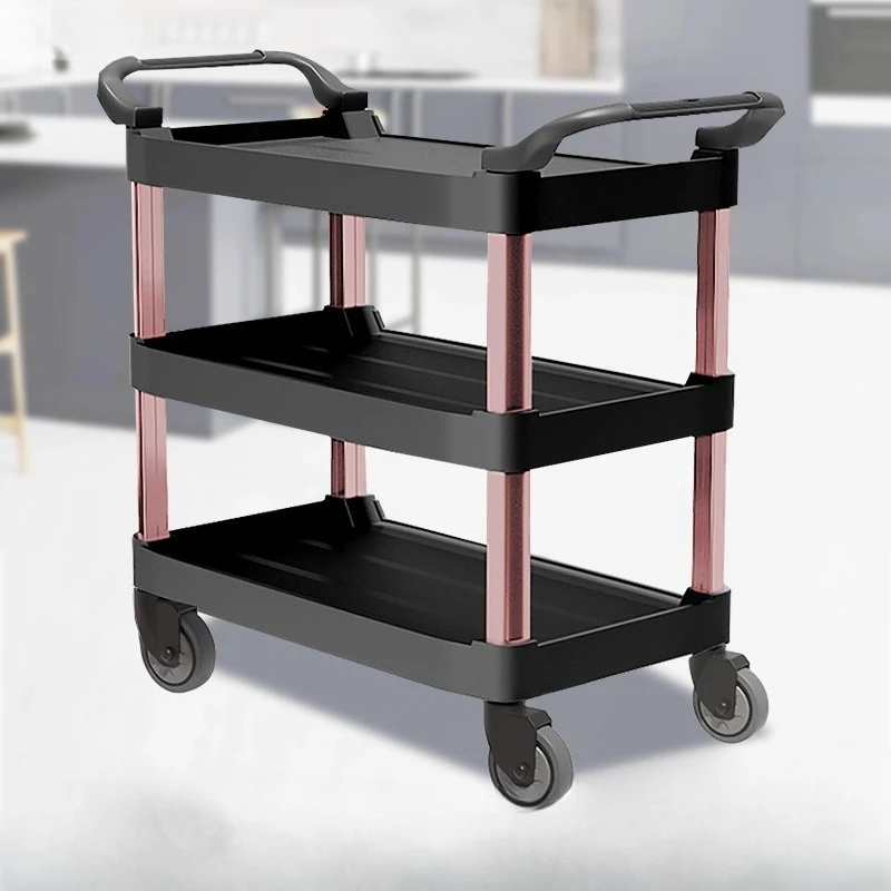 

Utility Portable Shopping Hotel Handcart Banquet Good Detailing Trolley Hotel Handcart Easy Storage Sackkarre Office Furniture