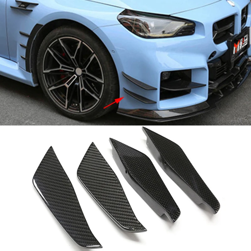 Brand new For Bmw G87 M2 Front Canards carbon Fiber Side Splitters 2023+Style Body Kit