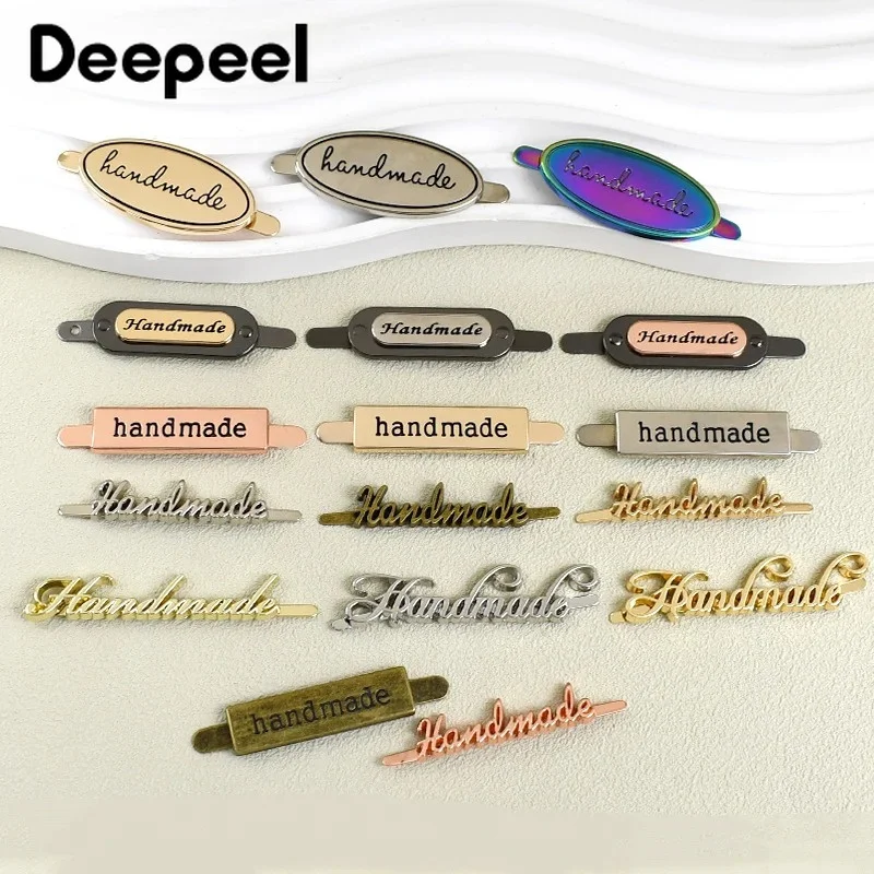 10/20Pcs 10-50mm Metal Decorative Handmade Labels Bag Tag Buckles Purse Clothing Button Clasp Hardware Accessories Sewing Trim view 6