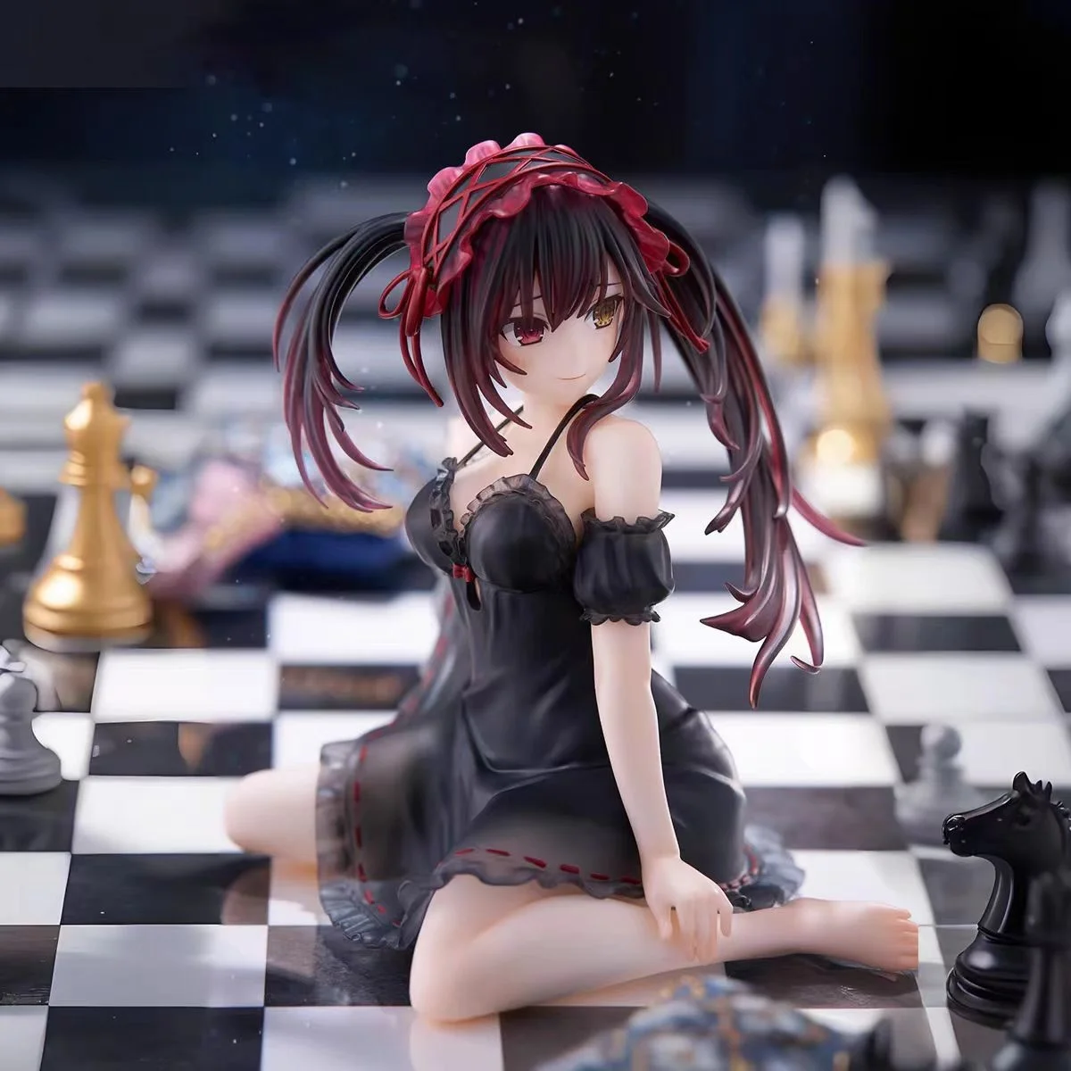 DATE A LIVE Anime 13cm Tokisaki Kurumi Action Figure Sexy Pyjamas Nightmare Figures Collectable Decor Ornament Toy Birthday Gift