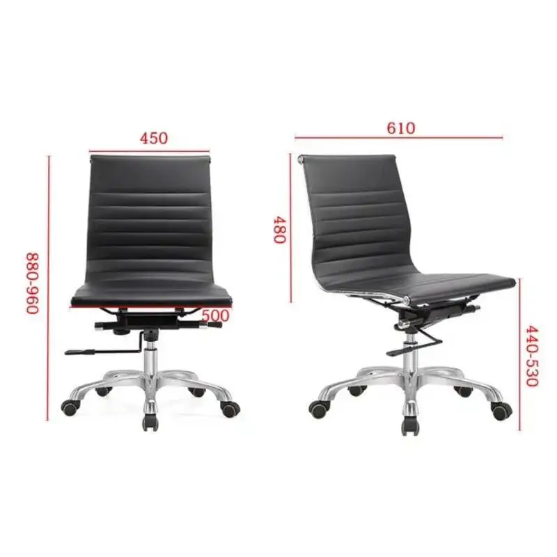 Ergonomic High Back Office Chair , Adjustable Swivel Chair, Chrome Metal Base & Wheels, Comfortable Computer Desk Chair