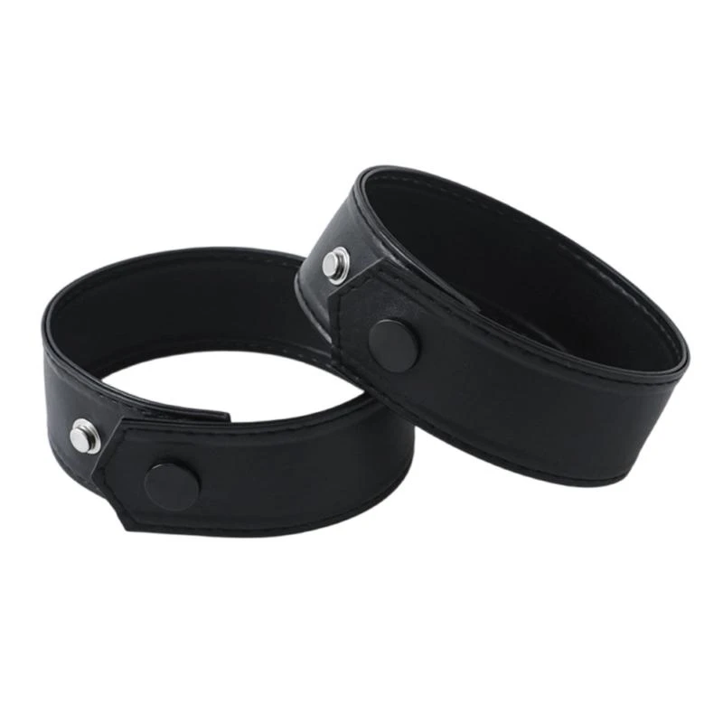 1PAIR PUNK LEATH