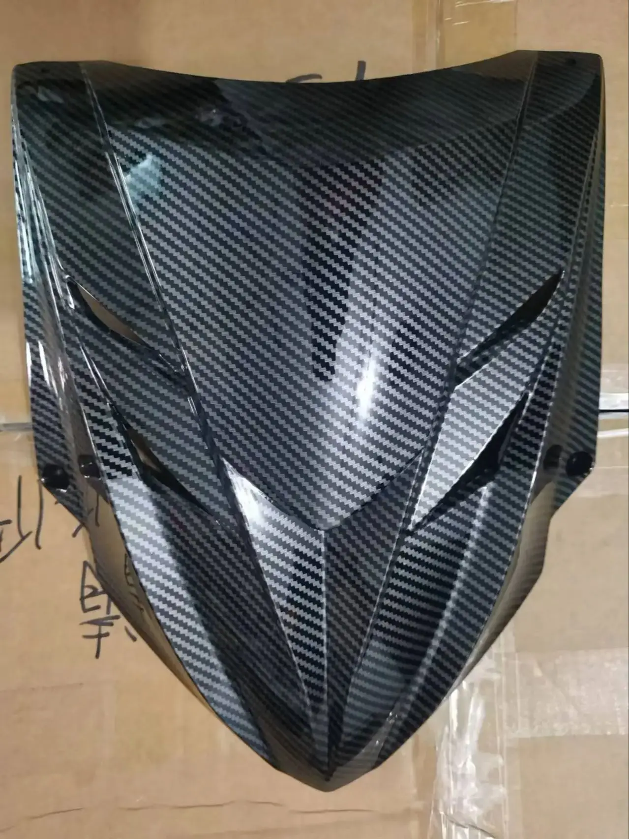 Motorcycle Front Headlight Headlamp Head Light Lamp Mask Cover Shield Large Carbon Look For YAMAHA Zuma BWS X-Over X 125 YW125