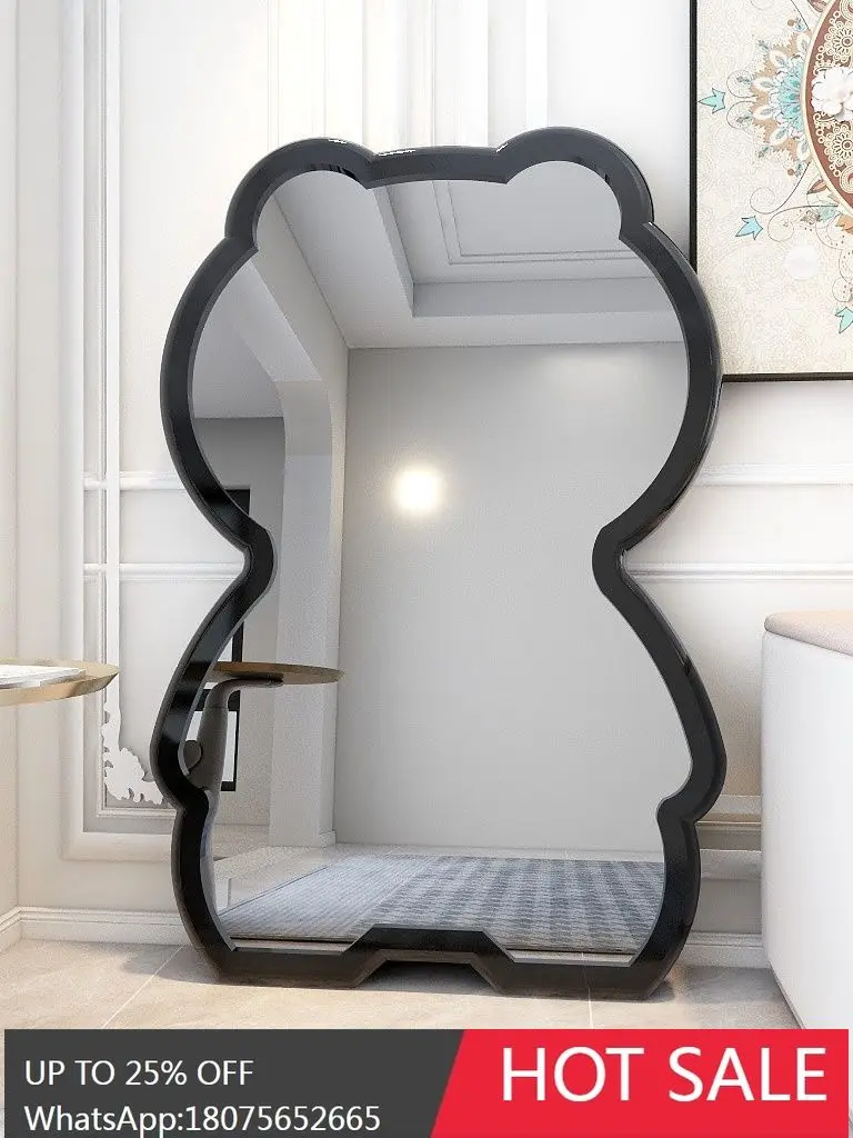 

HLZ Simple Full-Length Mirror Luxury Floor Mirror Creative Dressing Mirror