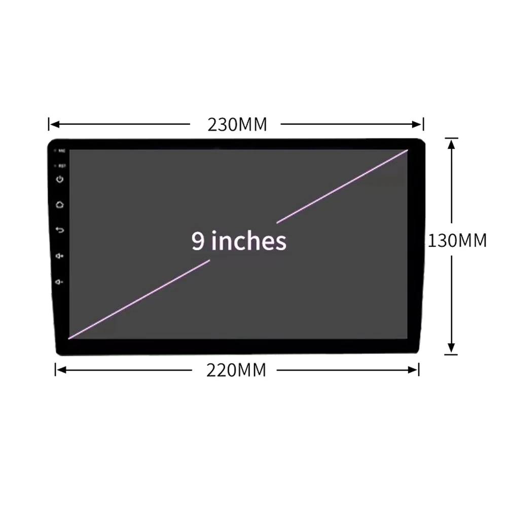 HAOCHEN 9 Inch Radio Fascias for For Chevrolet AVEO FAMILIA 2005-2008 Dashboard Installation Refitting Trim Kit Frame GPS Bezel