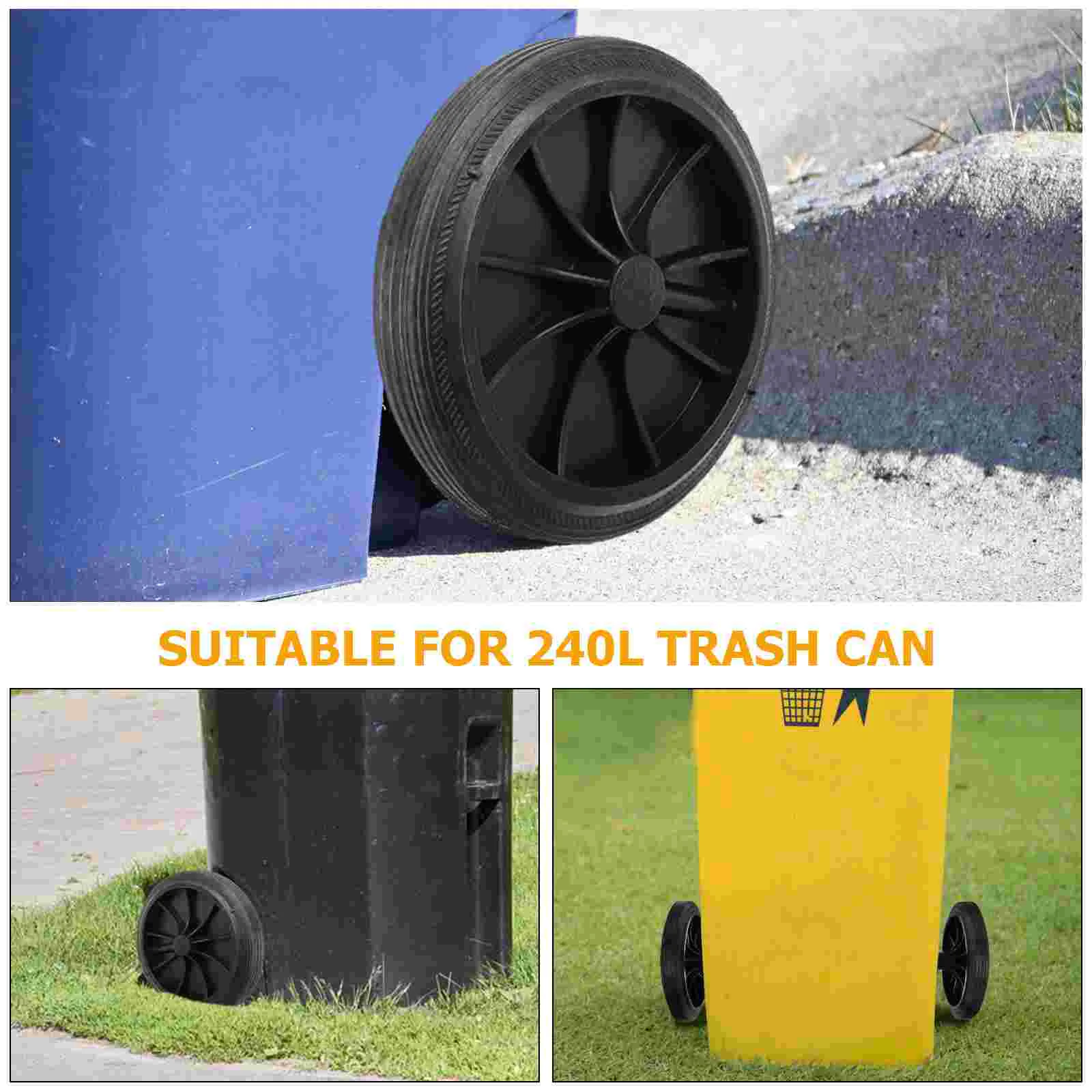 Trash Can Replacement Wheels Automatic Garbage Bin for Gallon Rubber Accessories
