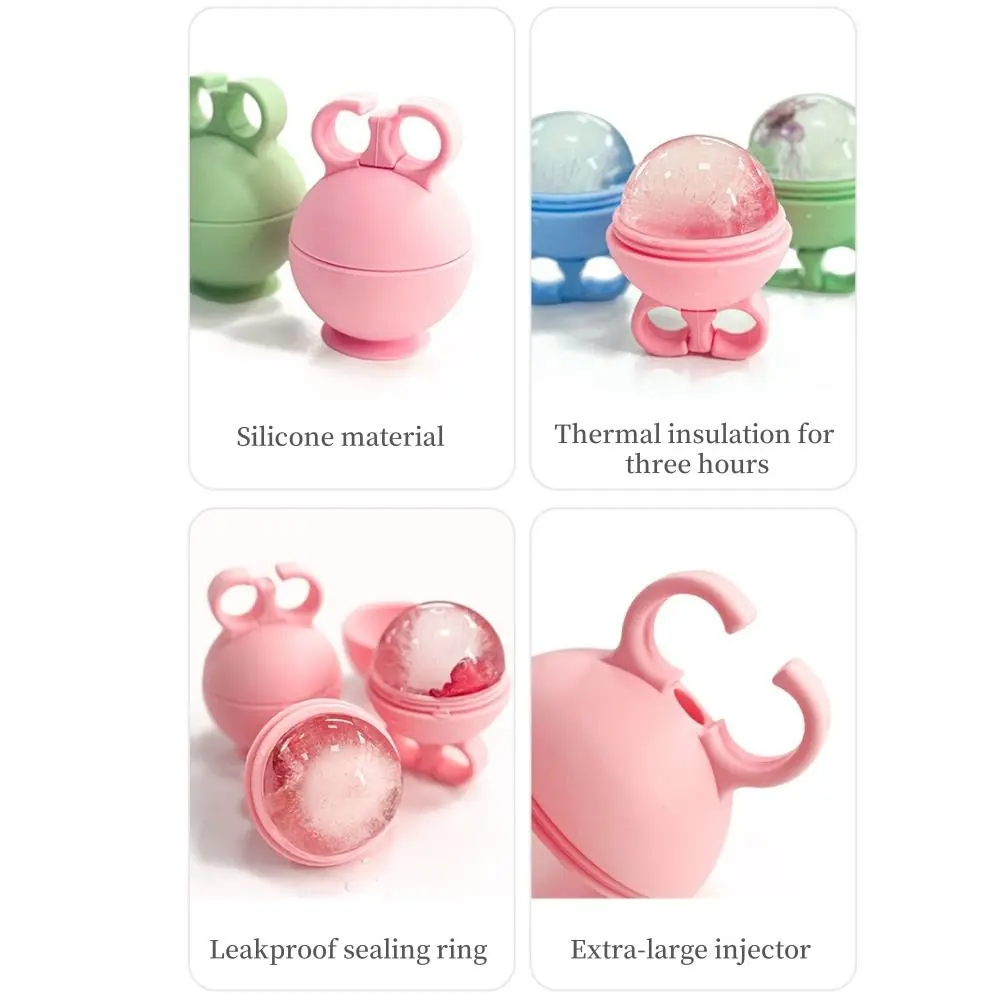 실리콘 아이스 롤러 부기 완화 쿨링 페이스 실리콘 아이스 큐브 몰드 다기능 페이스 컨투어 글로브