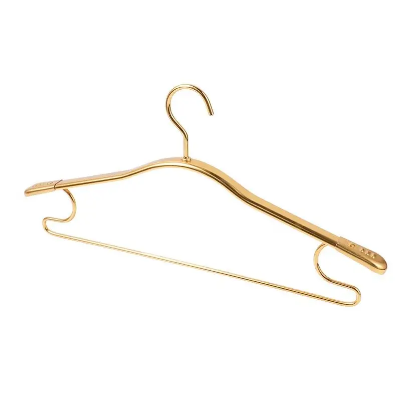 

1PCS Wholesale Space Aluminum Alloy Hanger Traceless Light Luxury Clothes Storage Rack for Household Suits Clothes Organizer