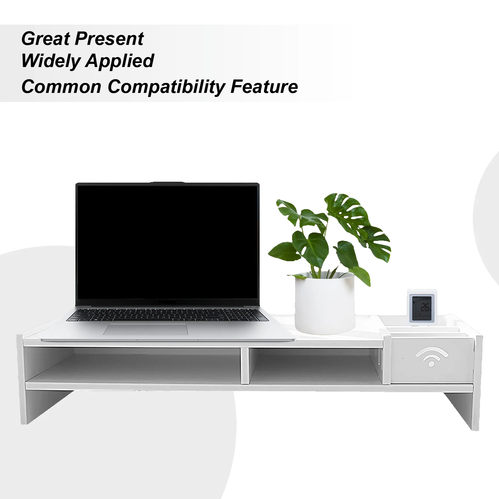 

Monitor Riser 3-Tier Monitor Stand Office Supplies For Reading Filing Study Working Gaming Display Home School Dorm Business