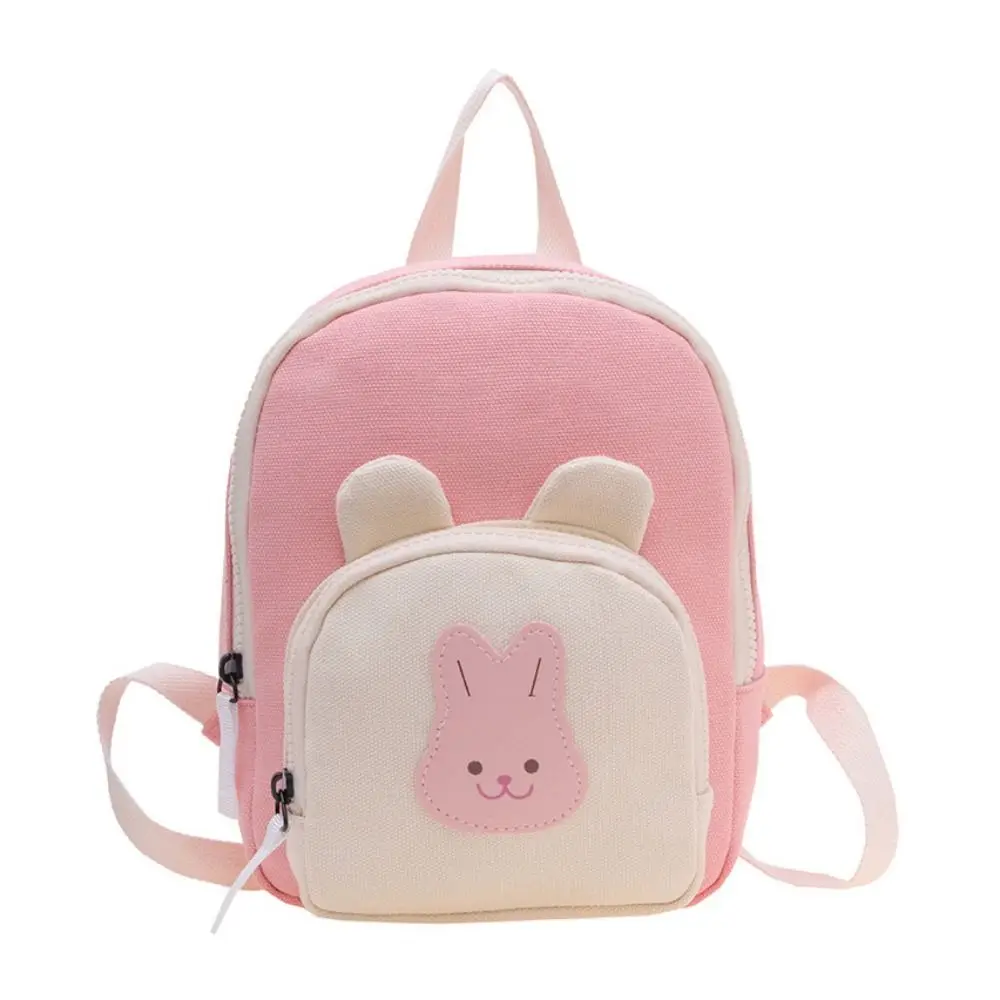

Cute Korean Kindergarten Schoolbag Canvas Cartoon Bear Kids Backpack Adjustable Children's Handbags For Baby Boy Girls