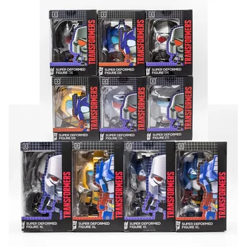 Hasbro 트랜스포머 슈퍼 데포르메 옵티머스 프라임 메가트론 범블비 인형 선물, 장난감 모델, 애니메이션 피규어 수집 장식품 