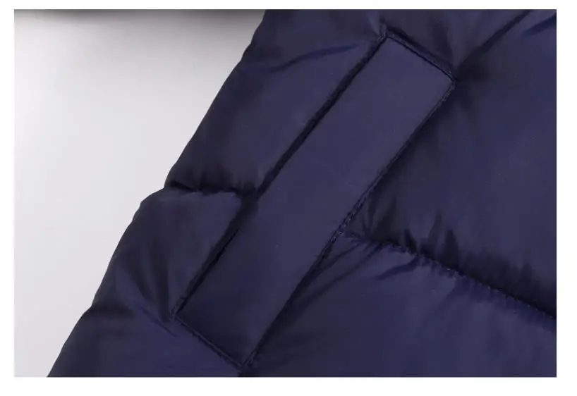 Neue doppelseitige Winter-Daunenjacke für Kinder, Jungen und Mädchen, mittellanger warme Mantel mit Bärenohren-Kapuze. – Detail 20