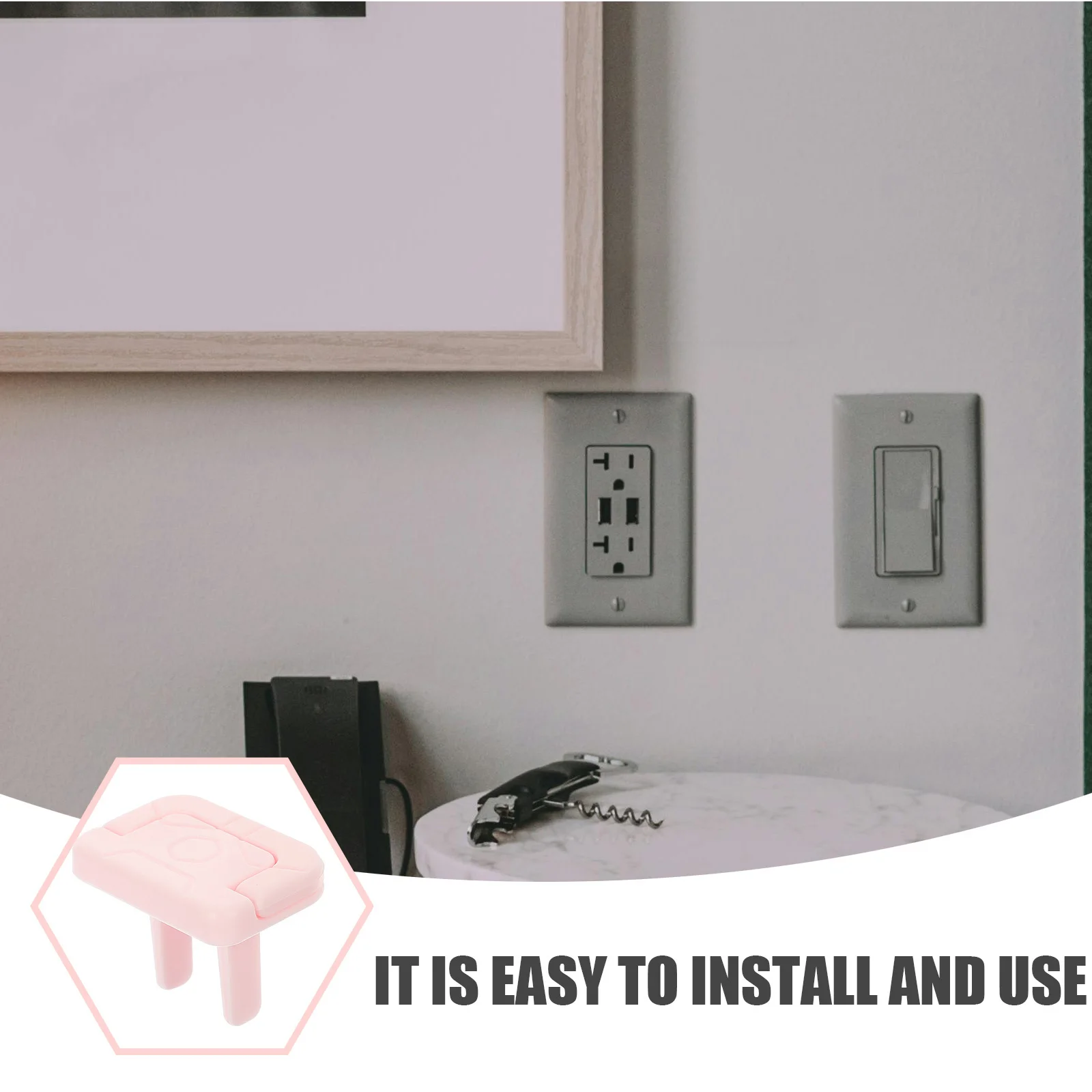 

30Pcs Babyproof Outlet Covers Socket Safety Protectors Child Safety Electric Socket Plugs Decorative Covers Outlet Cover