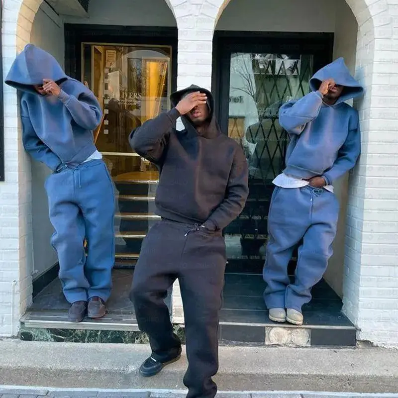 

ex Y2K Толстовка с капюшоном Спортивные штаны K Faion Комплект осеннего сезона Удобная уличная одежда без бренда