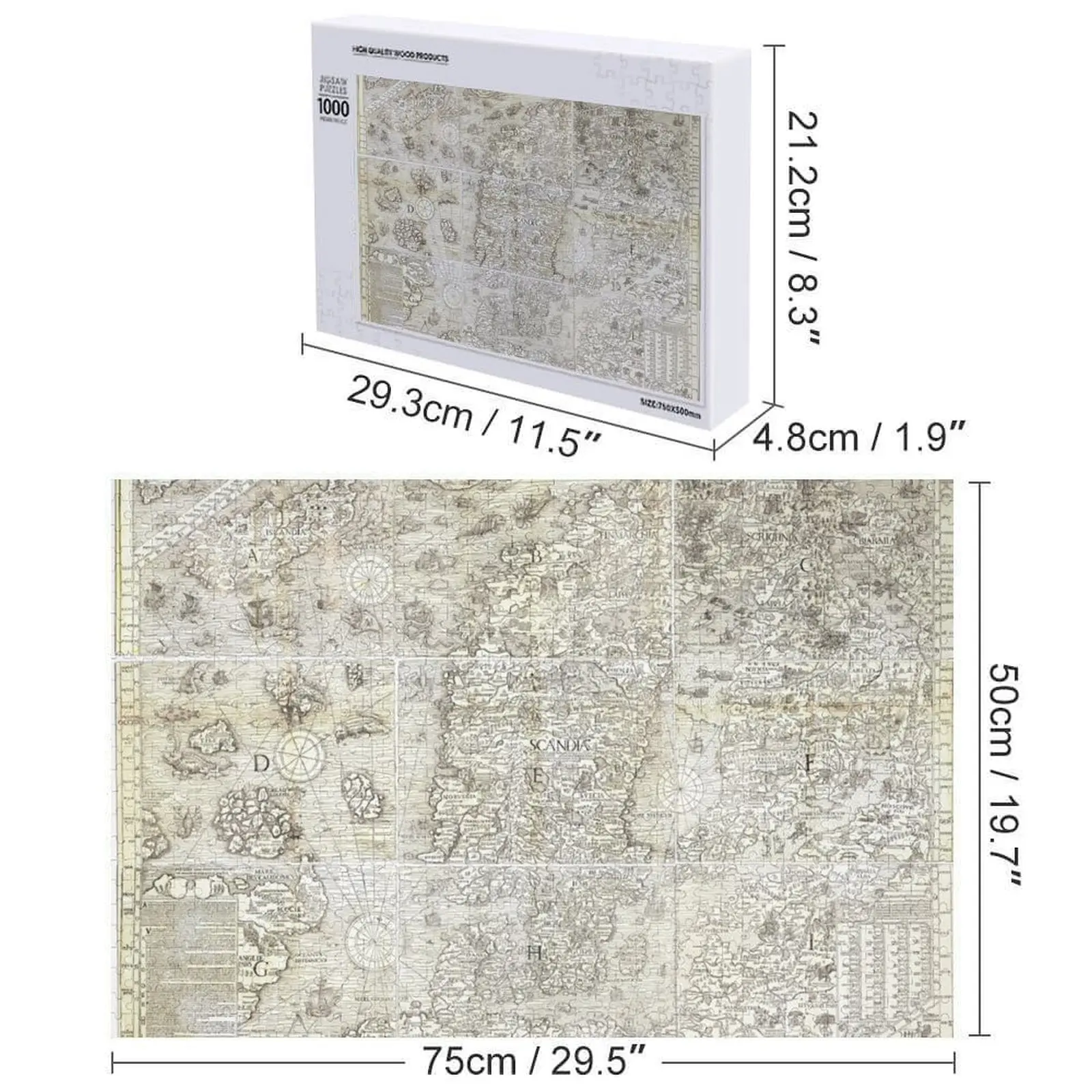 Carta Marina 직소 퍼즐 나무 장식 그림 맞춤형 어린이 선물 맞춤형 게임 어린이 퍼즐