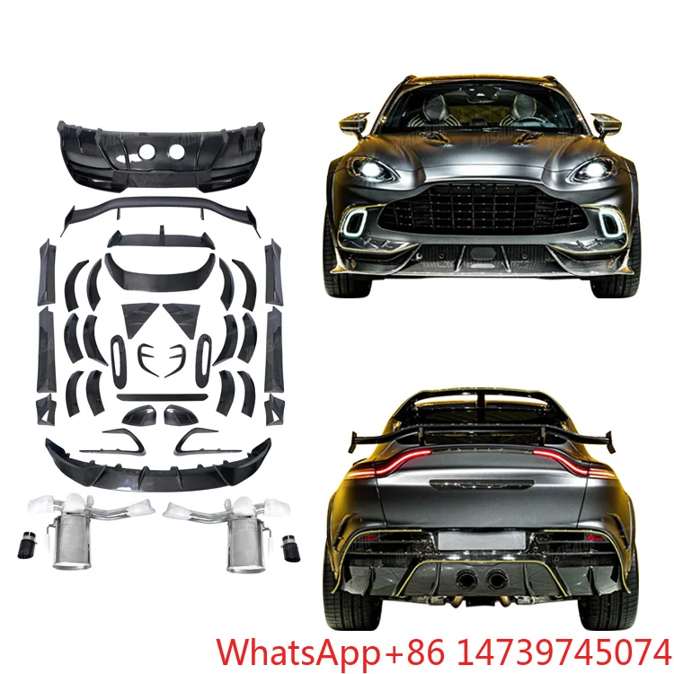 M‑Style Carbon Fiber Conversion Body Kit Front Lip Rear Diffuser Rear Spoiler Side Skirts Exterior Upgrade PartsCar Partsold‑to‑