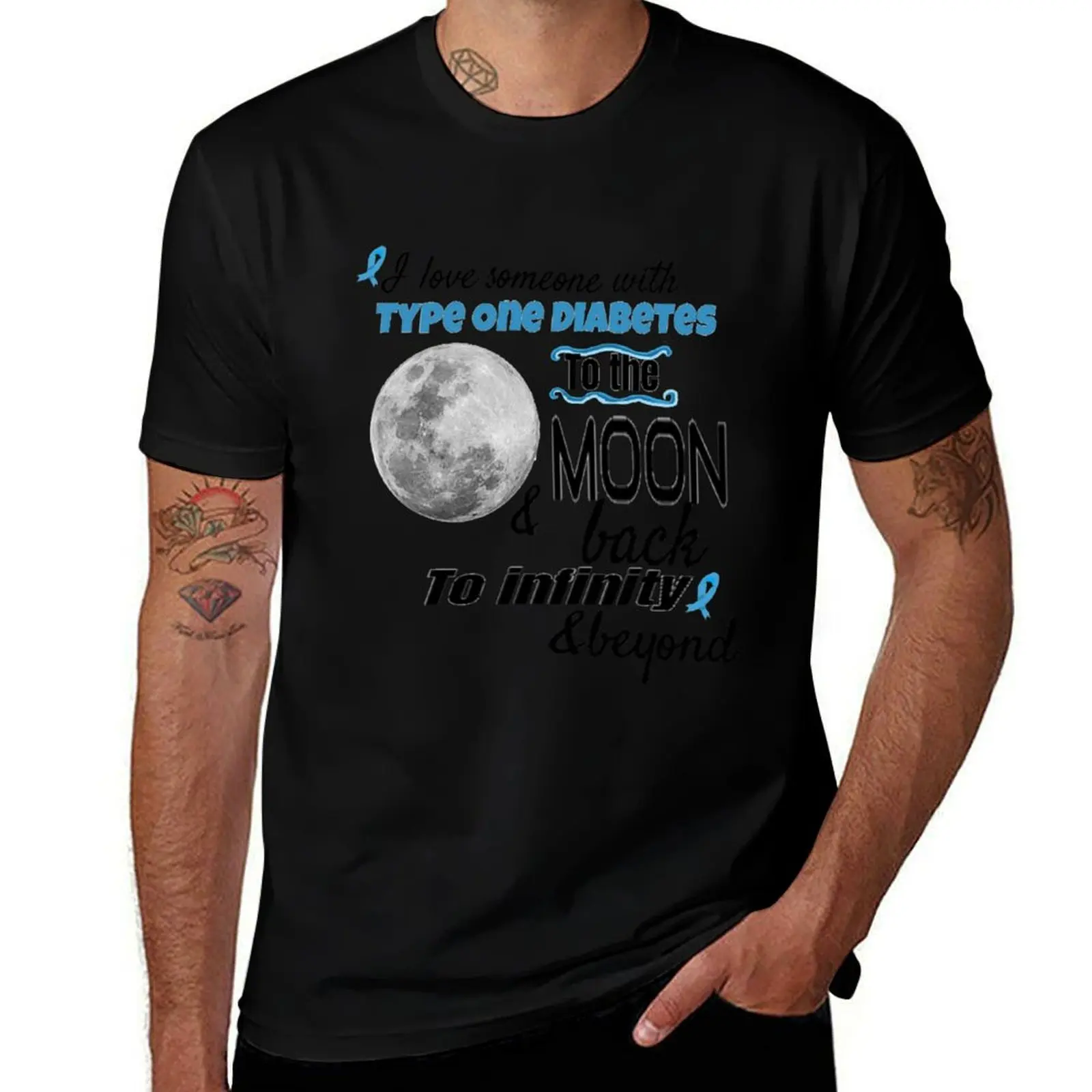 

Футболка I Love Someone With Type One Diabetes, летняя одежда, кавайная одежда, мужская дизайнерская одежда