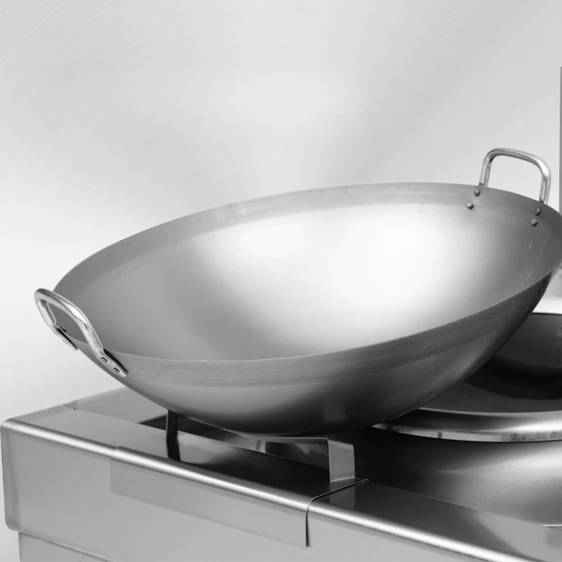 

Commercial Induction Cooker Special Wok 36 Single Handle 40 Handle 45 Binaural Iron Pan