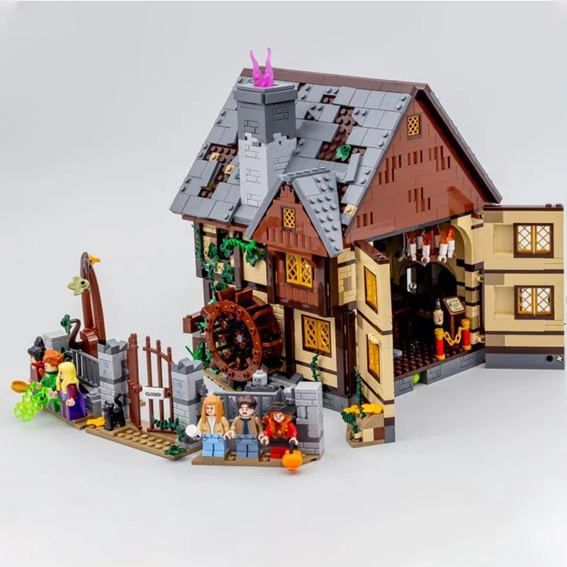 IN STOCK 21341 Hocus Pocused The Sanderson Sisters Cottage Assembled Building Blocks Halloween Bricks Toys for Ideas Kids Gifts