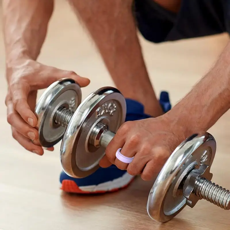 Silicone Ring Cover Anti Scratch Silicone Ring Protector Soft Elastic Shockproof Shell Accessories For Weightlifting Sport Men