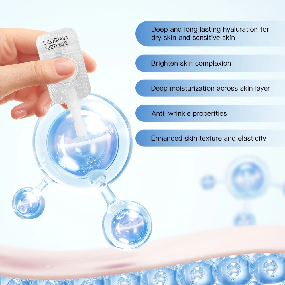 

Good Molecules 20PCS Hyaluronic Acid Pure Skin Care Serum 100% Hydrating Long Lasting