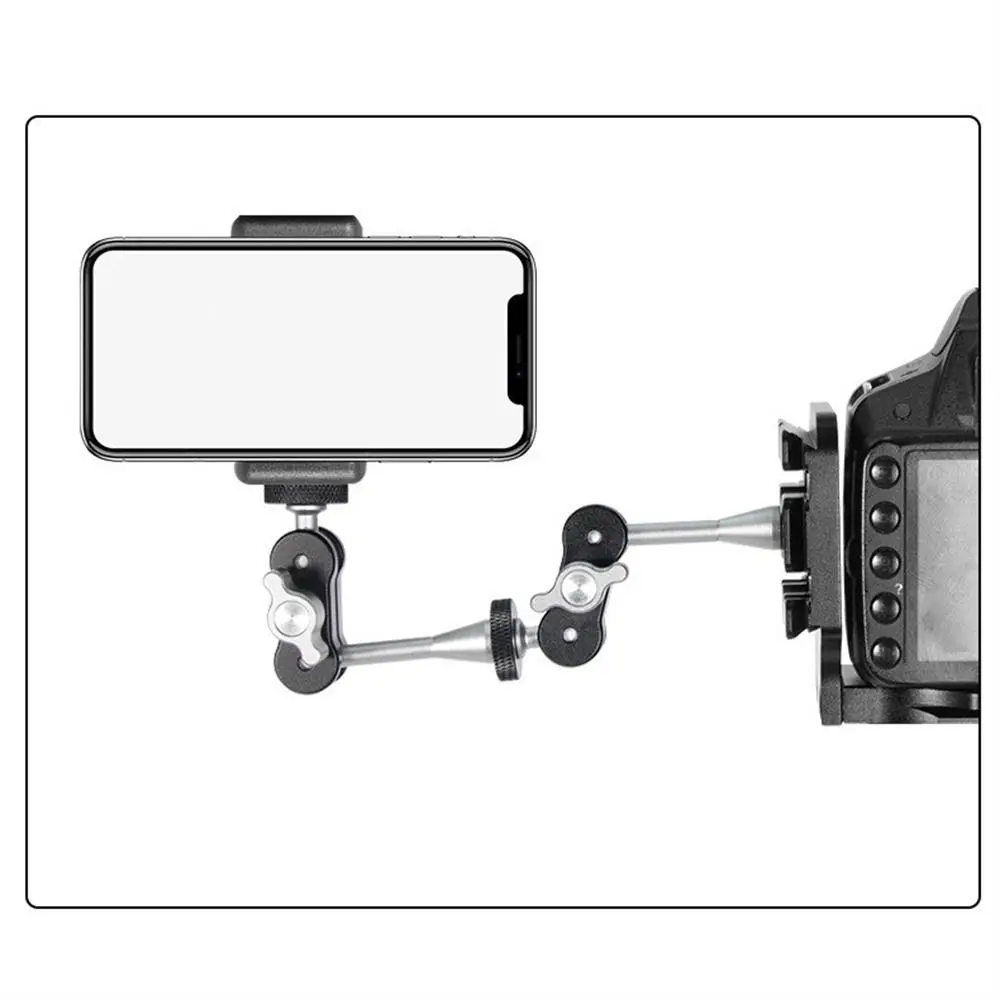 

1/4 Inch Screw Camera Magic Arm Aluminum Alloy Double Ball Head Ball Magic Arm Lightweight Adjustment Magic Arm Bracket