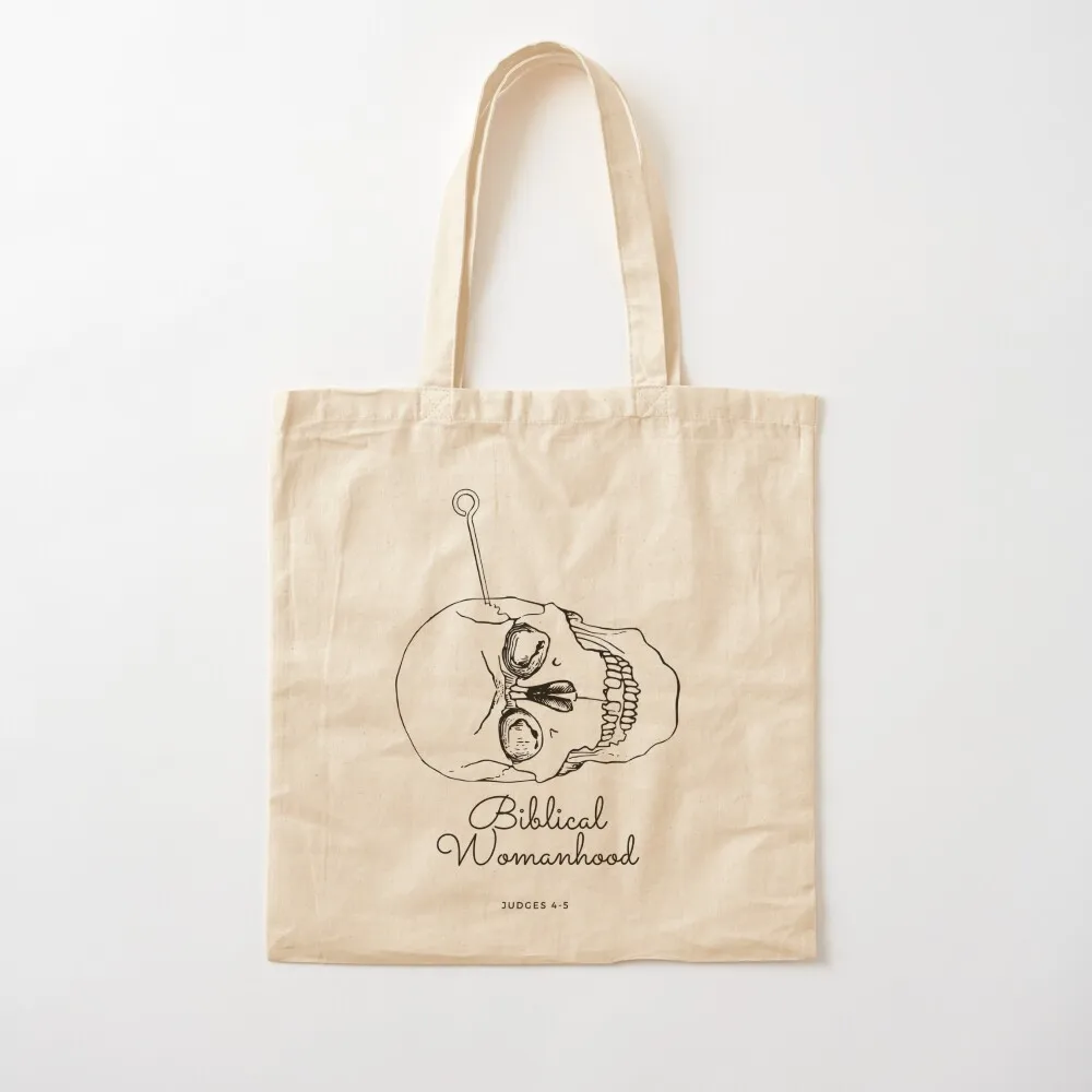 Biblical Womanhood Tote Bag Shopper canvas bags ecological bags Women's bags