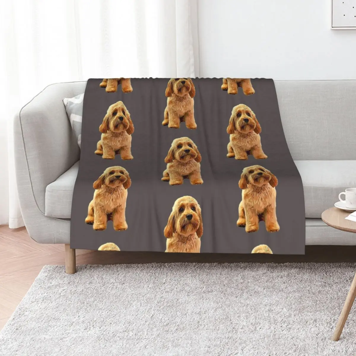 Manta para Perros y Cachorros Cavapoo, Doodle, Cavoodle, Cockapoo, Goldendoodle, Labradoodle, Mantel para Cama, Mantas para Bebés y Mantas para Siestas