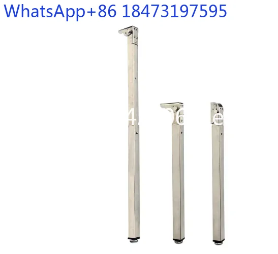 1 pcs Stainless Steel Cassette Folding Retractable Foot RV Bar Dining Table Legs Push-Pull Speed Adjustment Portable Accessories