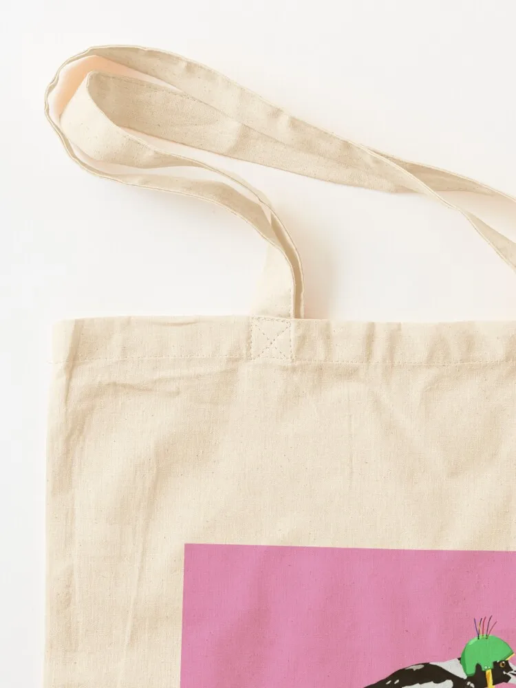Magpie on Bike Swoop (in Pink) Tote Bag tote bag custom Women's handbag shopping trolley bag tote men