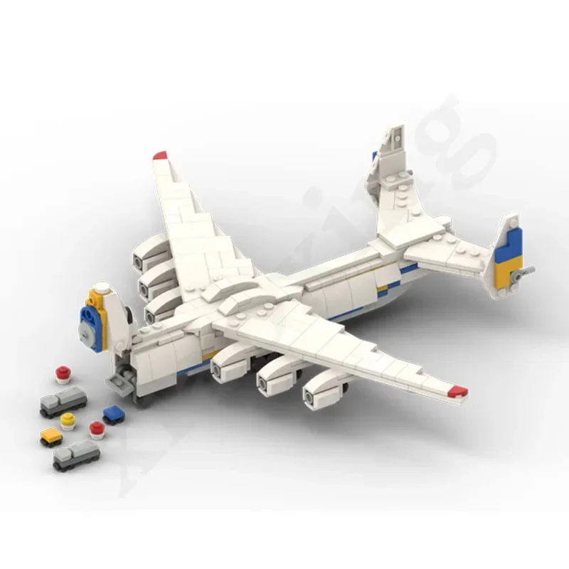 MOC-107147 NOV AN-225 Transport Aircraft Assembly Building Blocks 482PCS 1 : 300 Building Blocks Set Christmas Gift for Kids Boy