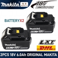 Original Makita 18V Battery 6.0Ah Rechargeable，for BL1860 BL1830 BL1850 BL1815B Replacement Power Tools Battery