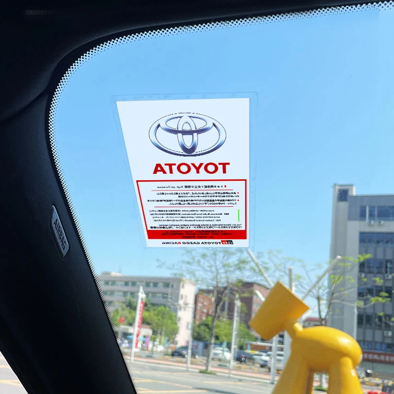 1 قطعة سيارة الجبهة الزجاج الأمامي لاصقة تزيين الجانب الزجاج ملصق لتويوتا GR هارير الصليب Chr ولي نافذة JDM نمط ملصق #4