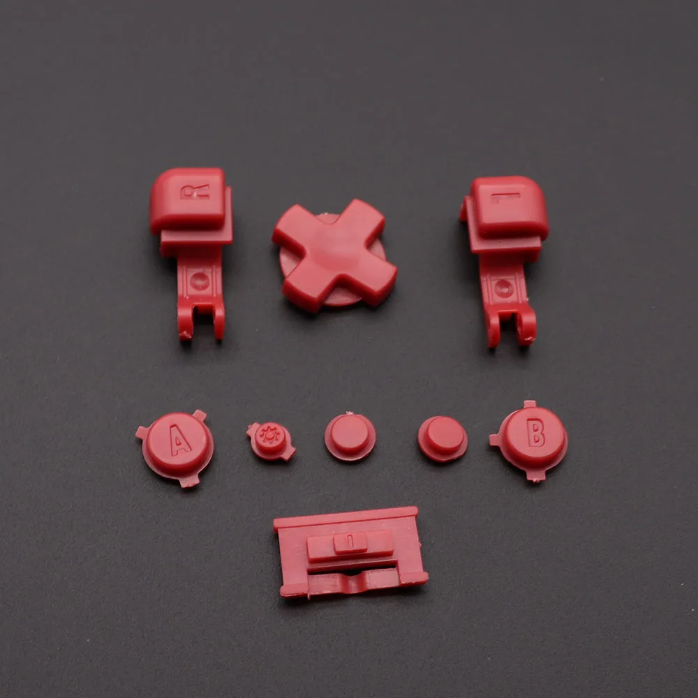 2 مجموعة ل GameBoy Advance SP GBA SP البلاستيك مجموعة أزرار كاملة ل GBA SP A B حدد بدء تشغيل/إيقاف L R أزرار عدة D الوسادة #4