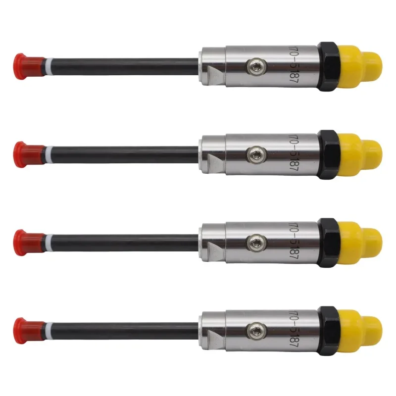 4PCS Fuel Injector 1705187 For Caterpillar CAT 936F 972G 966G 977 973 963 Loader 4PCS