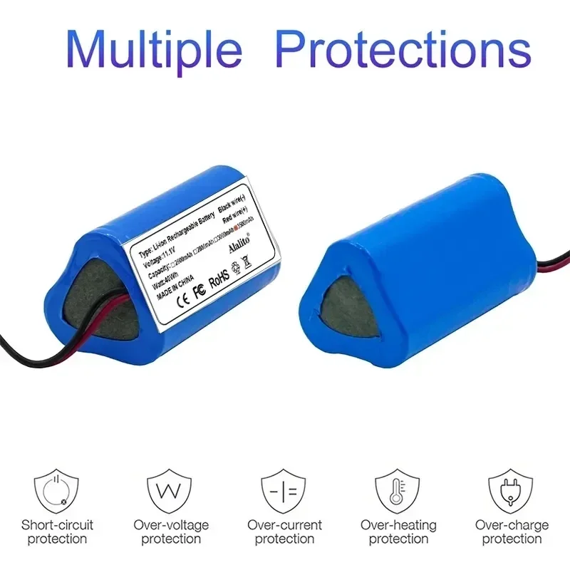 10.8V 11.1V Lithium Battery For CECOTEC For CONGA Slim 890,Wet Robotic Vacuum Cleaner Battery High Quality