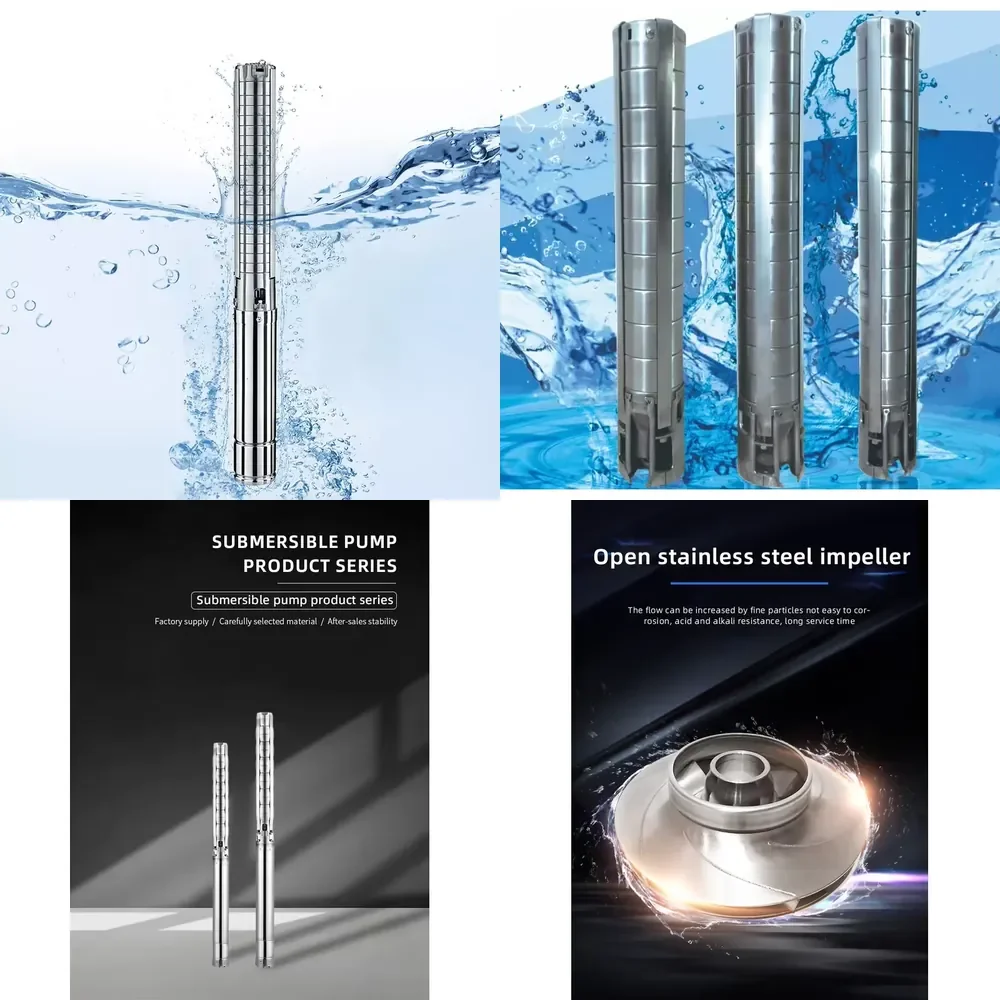

High Quality Good Price Farm Irrigation Stainless Steel 3.5 Inches Submersible Deep Well Pumps Prices