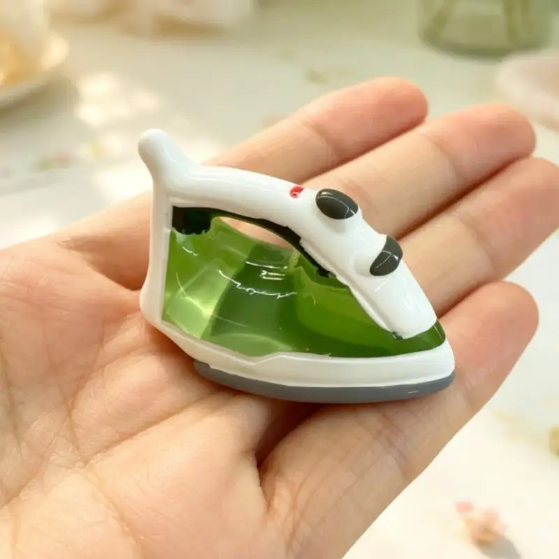 1/12 Dollhouse Miniature Accessories Mini Steam Iron Model Toys For Doll House Decoration Dwelling Model Ornaments