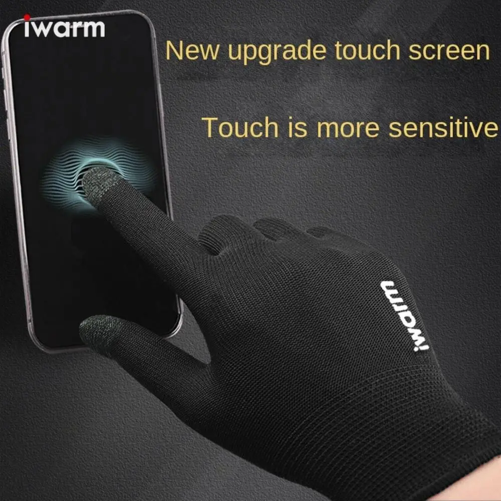 Men Women Thick Plush Autumn Winter Knitted Wool Mitts Touch Screen Gloves Sport Cycling Gloves Full Finger Mittens