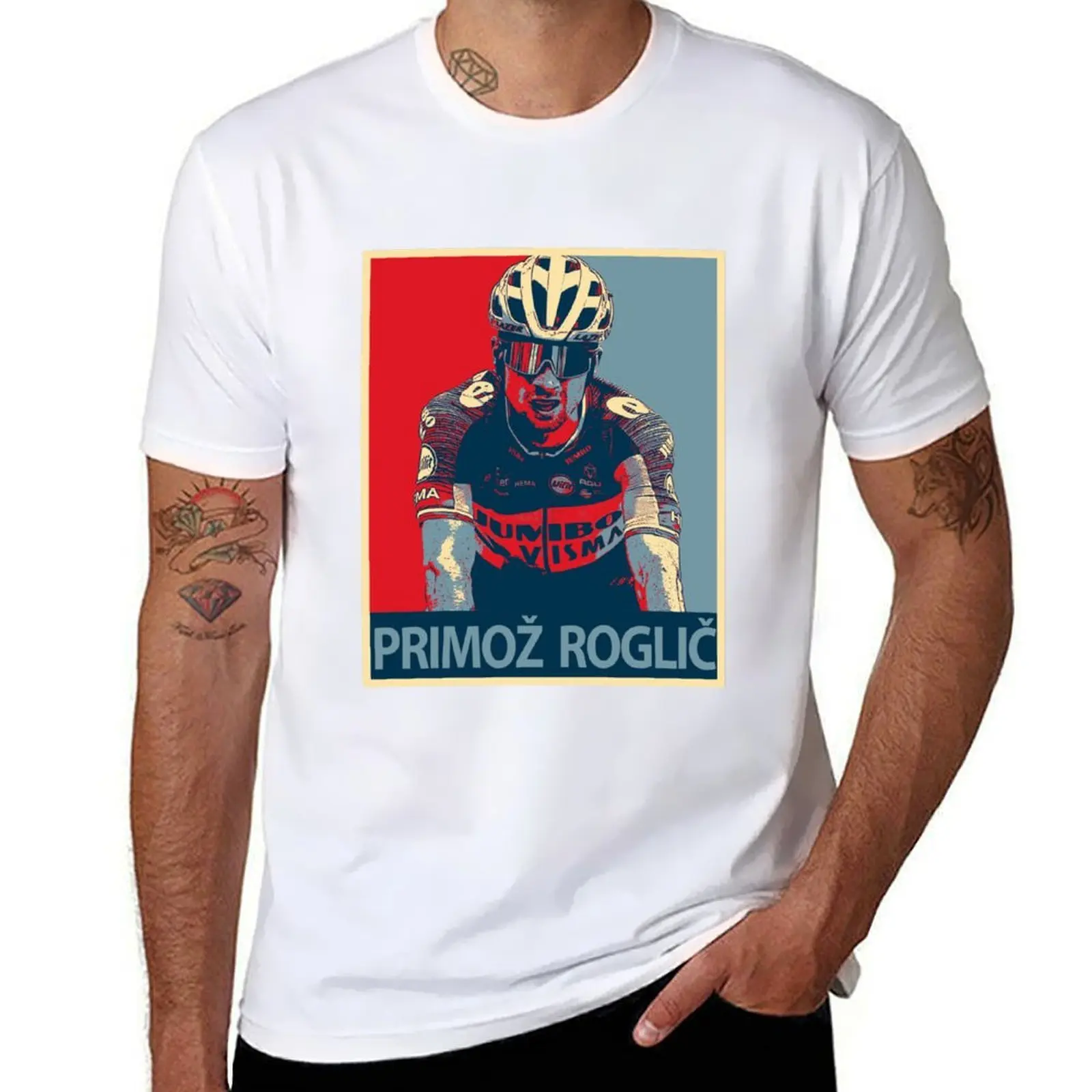 

Primoz Roglic T-Shirt man t shirts for men cotton t shirts man 100% T-Shirt