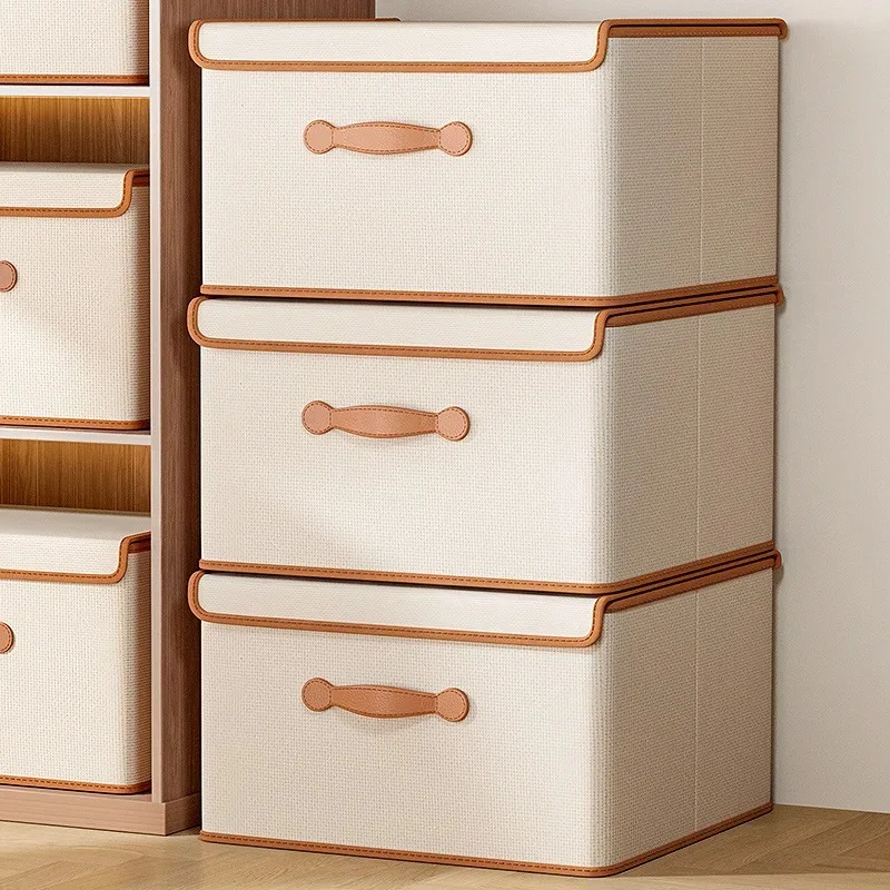 Large Capacity with Lid Wardrobe Underwear Storage Boxs Clothes Storage Boxs Household Boxed Clothes Blankets Storage Baskets