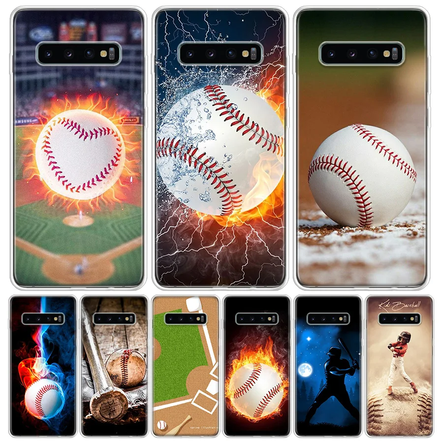 Baseball Sport Phone Case For Samsung Galaxy S24 S22 S23 Ultra S20 FE S10 S21 Plus S10E S9 S8 + Coque Back Cover