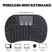 Portable Mini Wireless Keyboard English With 2.4G Bluetooth Touchpad Air Mouse Remote Control For Smart TV Box Laptop Projector