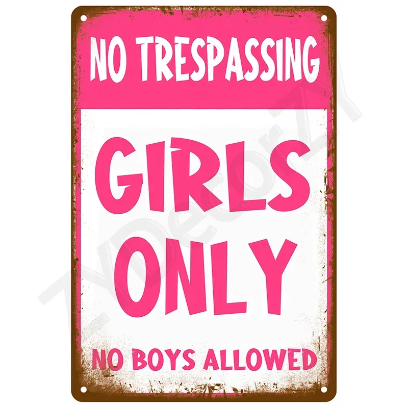 High Definition Tin Sign Vintage Warning Funny Retro Metal Wall Art Decor Set for Garage Man Cave Bar Pub Home Bathroom Kitchen - view 3