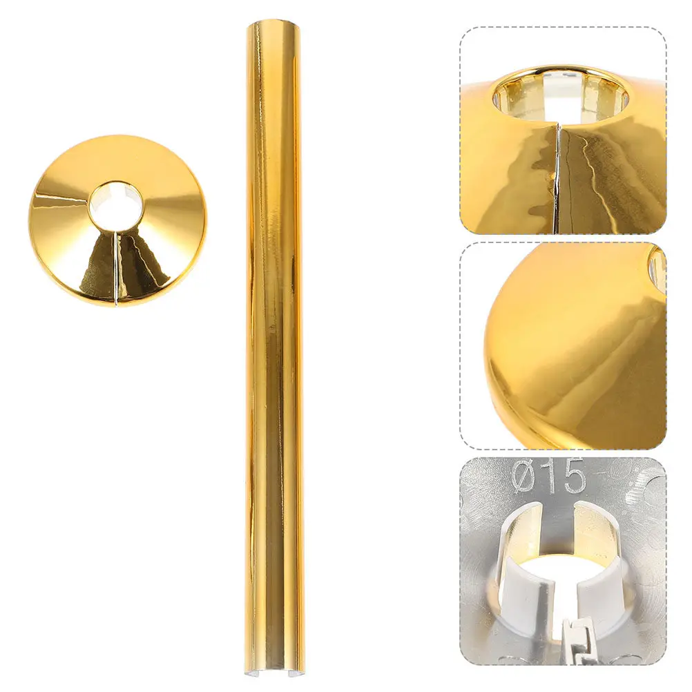 

1Set Decorative Pipe Cover Set for Radiator Shower Water Pipes Split Flange Plate Wall Mount Concealment Covering Kit Heat