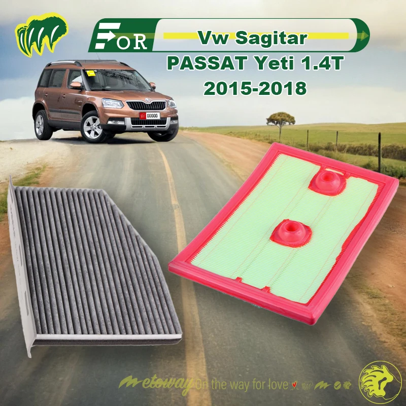 

For Vw Sagitar PASSAT Yeti 1.4T 2015-2018 Car Air Conditioner Filter Car Cabin Air Filter Replace Filter Replace Accessory