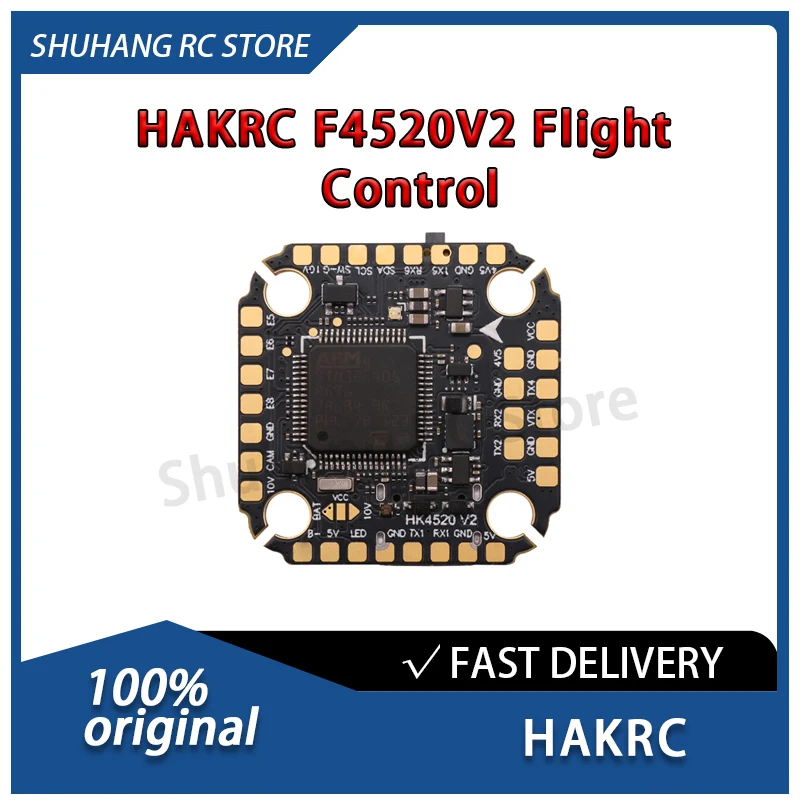 HAKRC F4520V2 Flight STM32F405RET6 Controller Strong Anti-interference Ability Built-in Barometer BEC for FPV ixed-Wing UAVs