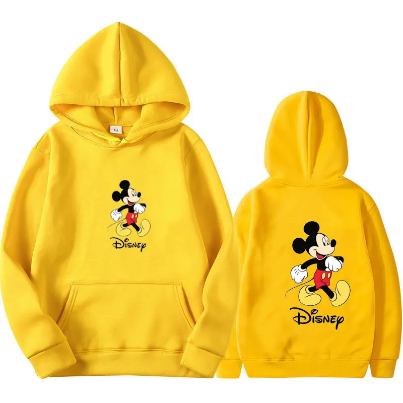 Mickey Disney couple sportswear, women\'s casual sports hoodie, men\'s clothing, Mickey Y2k printed outdoor sports casual jacket