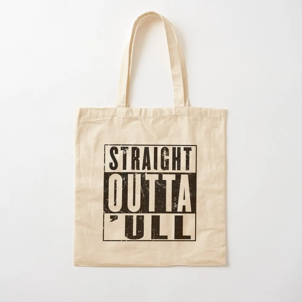 

Straight Outta Hull ('ull) Funny Kingston Upon Hull East Riding of Yorkshire Tote Bag foldable reusable bag Canvas Tote Bag