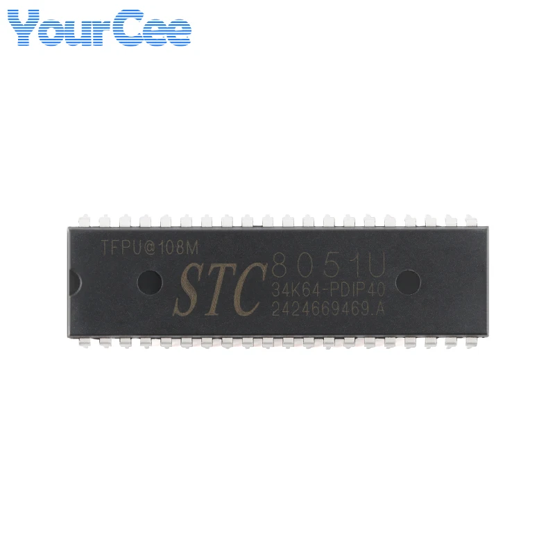 STC8051U-34K64-PDIP40 STC8051U PDIP40 8051U 8051U34K64 High Speed 32-bit 8051 Core 1T Microprocessor Microcontroller Chip